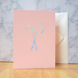 Pink Candy Cane Cards {more styles available}