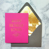 Happy Birthday Lovely (foil) {more styles available}