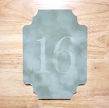 Velvet Table Numbers 5x7 Victorian Shape {more colors available}