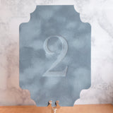 Velvet Table Numbers 5x7 Victorian Shape {more colors available}