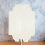 Velvet Table Numbers 5x7 Victorian Shape {more colors available}