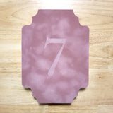 Velvet Table Numbers 5x7 Victorian Shape {more colors available}