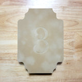 Velvet Table Numbers 5x7 Victorian Shape {more colors available}