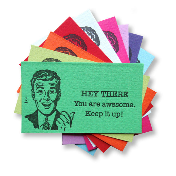 You're Awesome Cards {Retro Guy}
