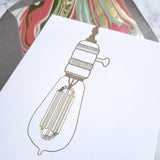 Brilliant Light Bulb Card