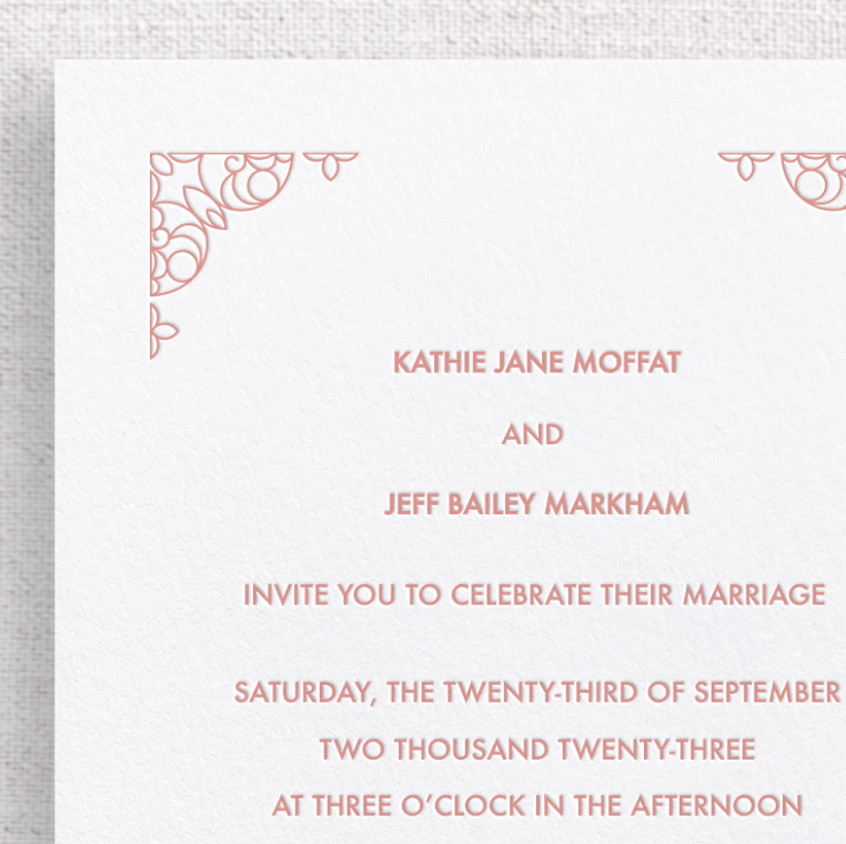 Semi hot sale formal invitation