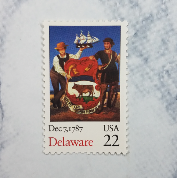 Delaware January 7, 1787 Stamps $0.22