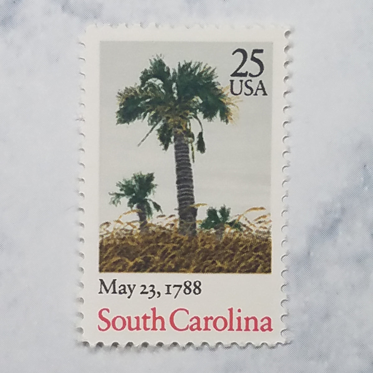 South Carolina stamps 0.25