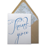 Thank You Script Note Cards {More Colors Available}