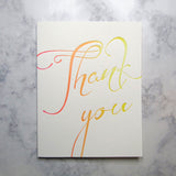 Thank You Script Note Cards {More Colors Available}