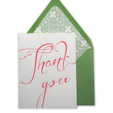 Thank You Script Note Cards {More Colors Available}