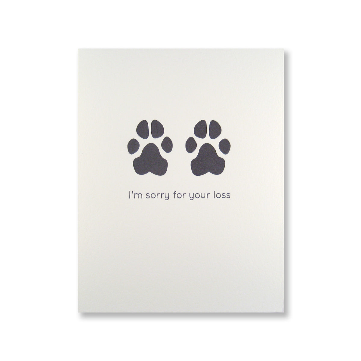 Pet Sympathy Cards, Paw Prints, Cat Sympathy, Dog Sympathy Cards – inviting : letterpress boutique pet-sympathy-cards-paw-prints-cat-sympathy-dog-sympathy-cards-inviting-letterpress-boutique