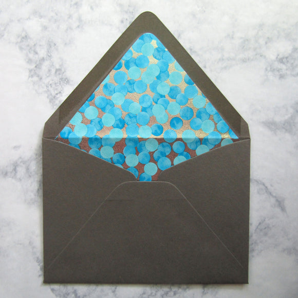 Blue Dots Liners & Pre-Lined Envelopes