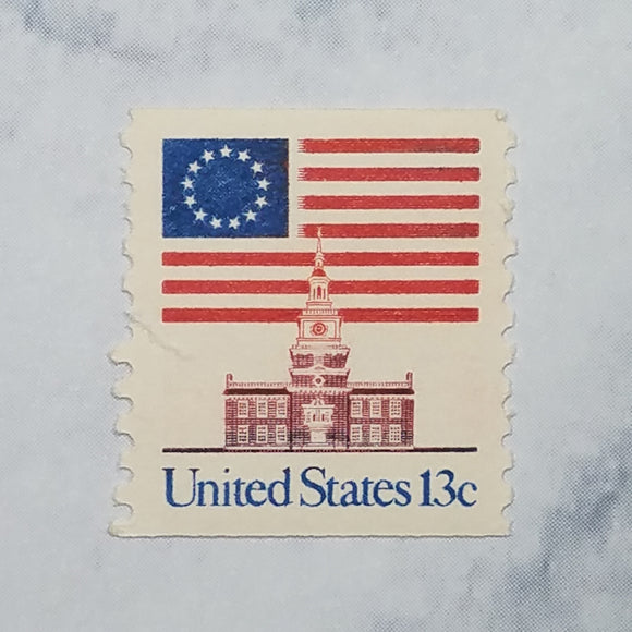Flag stamps $0.13
