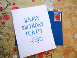 Happy Birthday Lovely {more colors available}