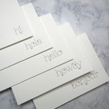 hi / howdy / hola / bonjour / hello - 2ea