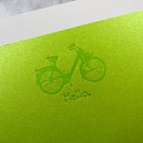 Lime Bicycle Stationery