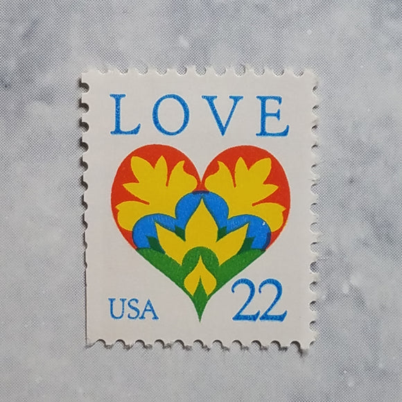 Love stamps $0.22