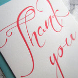 Thank You Script Note Cards {More Colors Available}