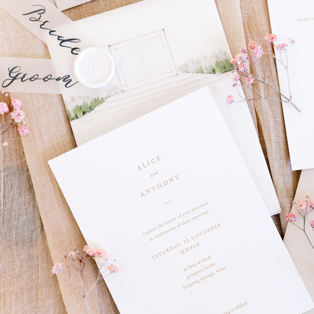 Featured Project: Alice & Anthony – inviting : letterpress boutique