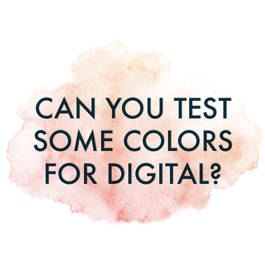 Digital Printing Color Testing inviting letterpress boutique