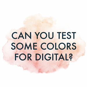 Digital Printing Color Testing