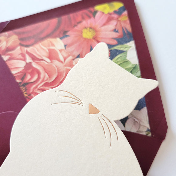 Rose Gold Cat Stationery (S) {more styles available}