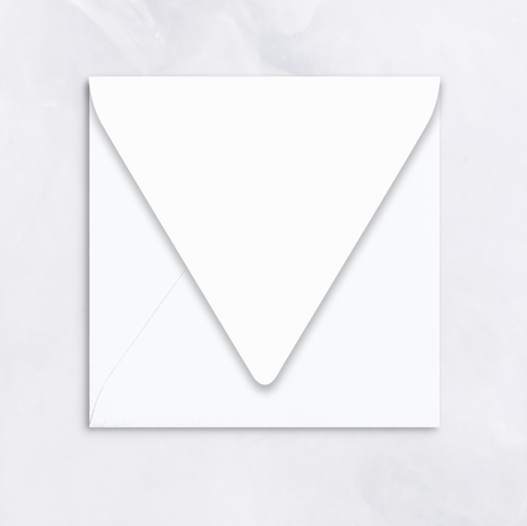 Poptone White Square Envelopes