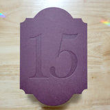 Table Numbers 4.25x6.25 Baroque {More Options Available!}