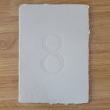 Handmade Paper Table Numbers