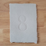 Handmade Paper Table Numbers