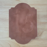 Clove Velvet Table Numbers 4x6