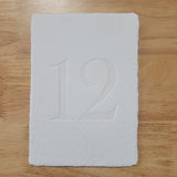 Handmade Paper Table Numbers