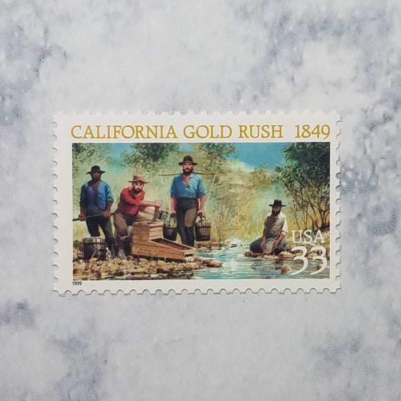 California Gold Rush stamps $0.33