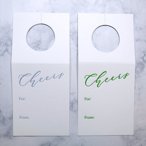 Cheers Wine Tags {More Colors Available}