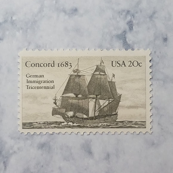 Concord 1683 stamps $0.20