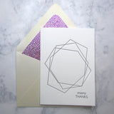 Geometric Thank You Cards (S)