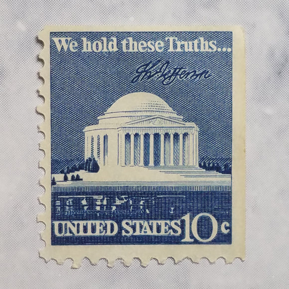 Jefferson Memorial stamps $0.10