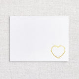 Loopy Heart Foil Stationery (M) {more styles available}