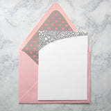 Micro Floral Border Stationery