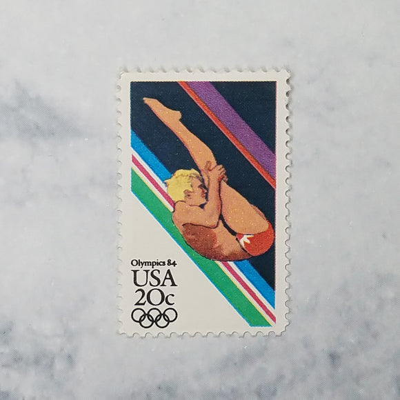 Olympics Diving stamps $0.20