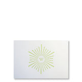 Sunburst Initial Note Cards (S)