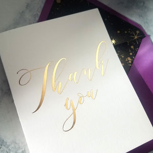 Thank You Gold Foil Cards