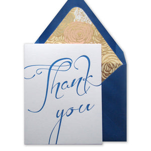 Thank You Script Note Cards {More Colors Available}