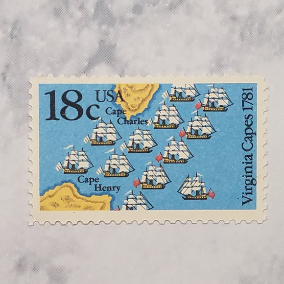 Virginia Capes stamps $0.18