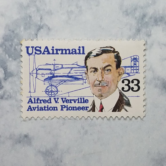 Alfred V. Verville stamps $0.33