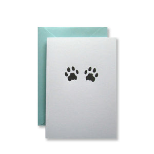 Dog Paw Prints Note Cards