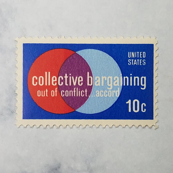 Collective Bargaining stamps $0.10