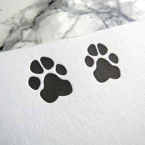 Dog Paw Prints Stationery