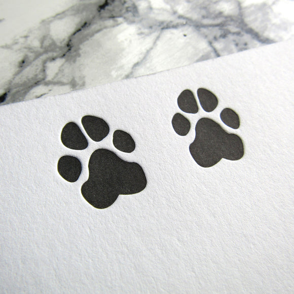 Dog Paw Prints Stationery (L)